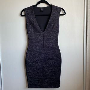 Black dress with silver sparkles